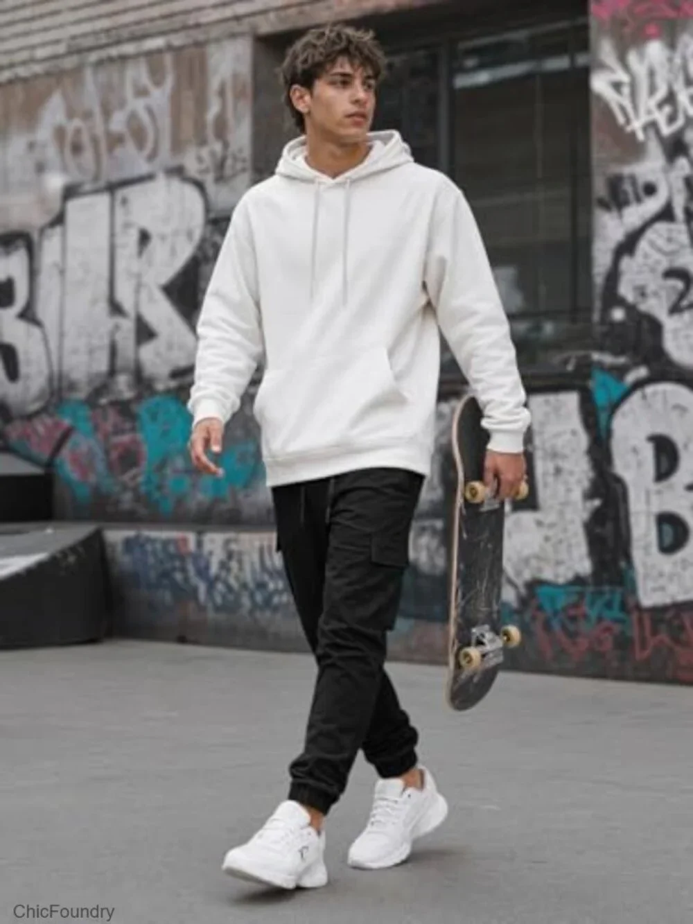 Men's Cargo Pants Drawstring Elastic Waist Joggers Stretch Outdoor Track Pants